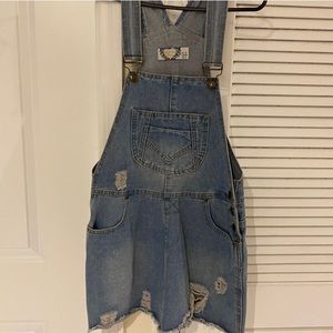 Boohoo denim overall